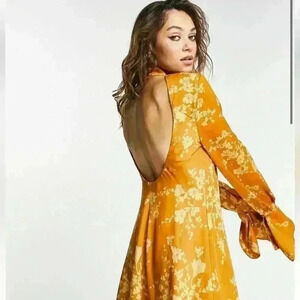 Beautiful Free People Printed Mini Dress